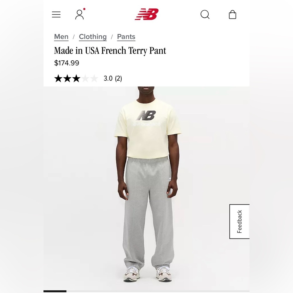 New Balance - Made in USA French Terry Pant